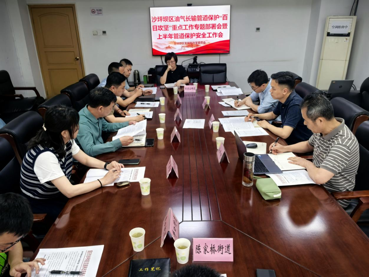 沙坪坝区召开油气长输管道“百日攻坚”重点任务专题​部署会