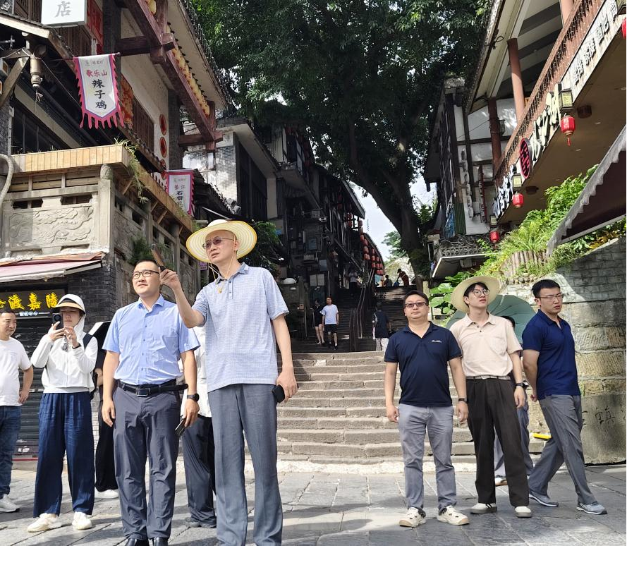 长江设计集团现场调研沙坪坝区三峡库区情况