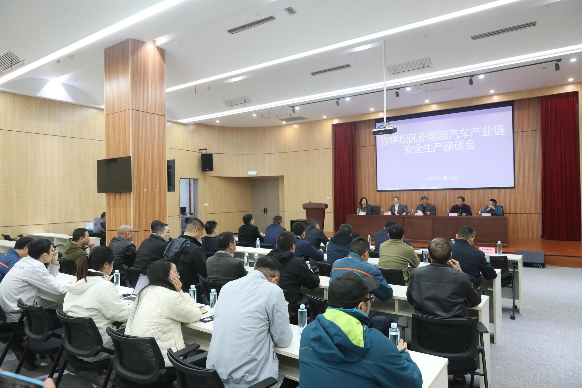 沙坪坝区召开新能源汽车产业链企业安全生产座谈会