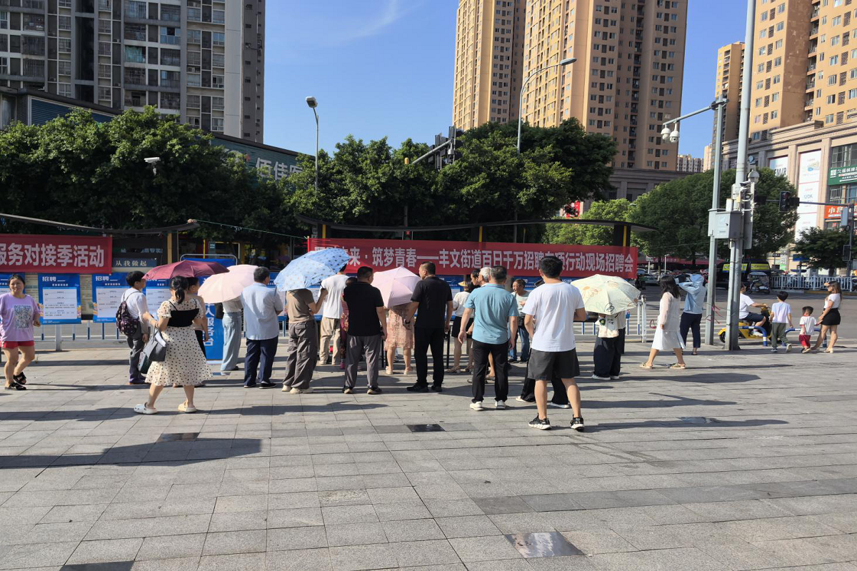 丰文街道开展2025年百日千万招聘专项行动