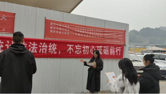 覃家岗街道梨树湾村依法统计依法治统 不忘初心砥砺前行