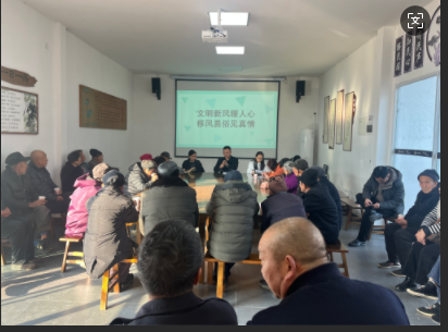 中梁镇：永宁寺村开展文明新风暖人心 移风易俗见真情宣传活动